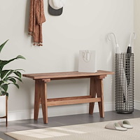 vidaXL bänk Naturfärg 100 x 30 x 50 cm Massivt återvunnet trä