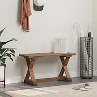 vidaXL bänk Naturfärg 85 x 35 x 45 cm Massivt återvunnet trä