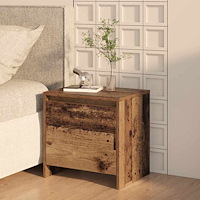 vidaXL Nattduksbord Gammalt trä 45 x 34 x 44,5 cm Konstruerat trä