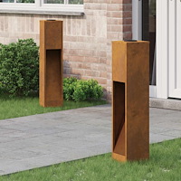 vidaXL Solcell LED-vägbelysning 2 pcs Galvaniserad Galvaniserad