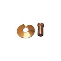 MEGATHERM Lige tilgangsstykke i krom 3/4"x1/2" længde 45 mm med Ø70 mm...