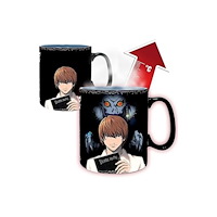 ABYSSE UK DEATH NOTE - Mug Heat Change - 460 ml - Kira & L - cardboard box