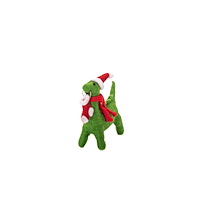 SASS & BELLE Dinosaur with Christmas Stocking Felt Decoration