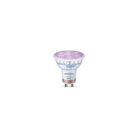 WiZ Philips Smart LED Connected by WIZ - LED-spotlight - form: PAR16 - klar finish - GU10 - 4.7 W - full färg och varm till...