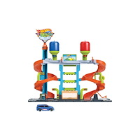 Hot Wheels Hot Wheels City Mega-biltvättstorn, Set med fordon och bana,...