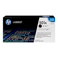 Hewlett-Packard HP 501A - svart - original - LaserJet - tonerkassett (Q6470A)