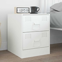 vidaXL Skåpshandtag 2 pcs Vit 85 x 45 mm Metall