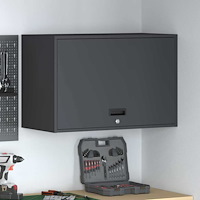 vidaXL Vägghylla för garage Antracit 80 x 40 x 53 cm