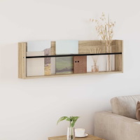 vidaXL Tidningshylla Sonoma-ek 100 x 12 x 30 cm Konstruerat trä