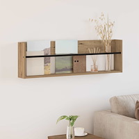 vidaXL Tidningshylla Artisan Ek 100 x 12 x 30 cm Konstruerat trä