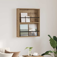 vidaXL Tidningshylla Artisan Ek 60 x 12 x 70 cm Konstruerat trä