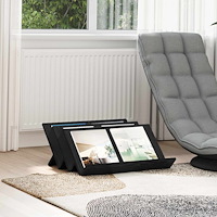 vidaXL Tidningshylla Svart Ek 65 x 53 x 28,5 cm Konstruerat trä