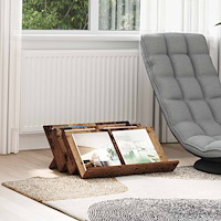 vidaXL Tidningshylla Gammalt trä 65 x 53 x 28,5 cm Konstruerat trä