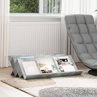 vidaXL Tidningshylla Betonggrå 90 x 53 x 28,5 cm Konstruerat trä