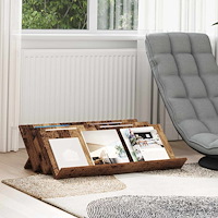 vidaXL Tidningshylla Gammalt trä 90 x 53 x 28,5 cm Konstruerat trä