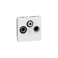 Legrand Legrand 0 787 86, SAT + TV + radio, 2 modul/-er, Vit, 45 mm,...