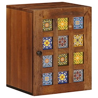 vidaXL Hängande Badrumsskåp med lagring Valnöt 38 x 33 x 48 cm