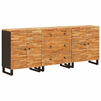vidaXL Sideboard Brun Massivt mangoträ