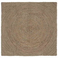 vidaXL Områdesmattor Fyrkantig Grå 120 x 120 cm Jute