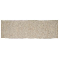 vidaXL Områdesmattor Rektangulär Naturlig och vit 80 x 200 cm Jute