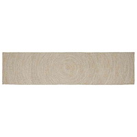 vidaXL Områdesmattor Rektangulär Naturlig och vit 80 x 400 cm Jute