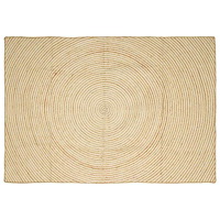 vidaXL Matta Naturlig och vit 160 x 230 cm Jute