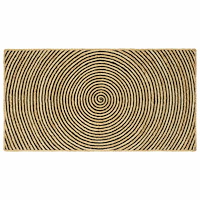 vidaXL Matta Naturlig och svart 80 x 150 cm Jute