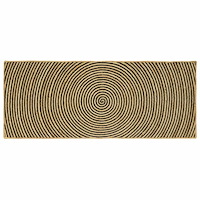 vidaXL Matta Naturlig och svart 80 x 200 cm Jute