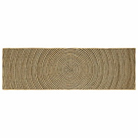 vidaXL Matta Naturlig och svart 80 x 250 cm Jute