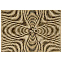 vidaXL Matta Naturlig och svart 140 x 200 cm Jute