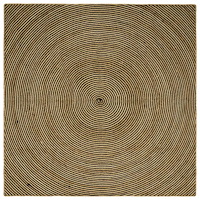 vidaXL Matta Naturlig och svart 200 x 200 cm Jute