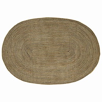 vidaXL Matta Naturlig och svart 205 x 305 cm Jute