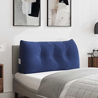 vidaXL Ryggkudde Polisblå 100 x 24 x 50 cm Sammet