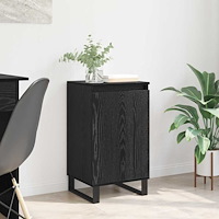 vidaXL Sideboard Svart Ek 40 x 35 x 70 cm Konstruerat trä