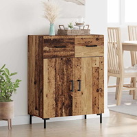 vidaXL Sideboard Gammalt trä 69,5 x 34 x 90 cm Konstruerat trä