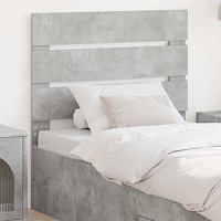 vidaXL Huvudgavel med huvudgavel Betonggrå 75 cm Konstruerat trä