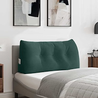 vidaXL Ryggkudde Mörkgrön 100 x 24 x 50 cm Sammet