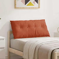 vidaXL Ryggkudde Röd orange 100 x 50 cm Kordread tyg