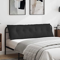 vidaXL Ryggkudde Svart 160 x 50 cm Mikrofiber Tyg