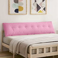 vidaXL Ryggkudde Rosa 200 x 19 x 50 cm tyg