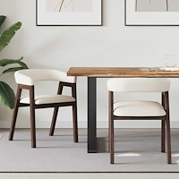 vidaXL Matstolar 2 pcs Ljusbrun 54 x 57 x 73 cm Massiv Gummiträ