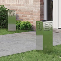 vidaXL Solar LED Stig Ljus 2 pcs Galvaniserad Galvaniserad