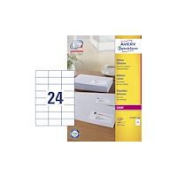 AVERY Adresseetiketter, Avery L7181-100, 70 x 37 mm, 24 pr. ark, 1...