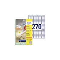 AVERY Etiketter Avery L4730 avtagbar laseretikett 17,8x10mm 270 pe...