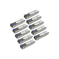 StarTech.com StarTech.com 10 pack HPE J4859C Compatible SFP Module, 1000BASE-LX, 1GbE Single Mode SMF/MMF Optic Transceiver, 1 Gigabi...