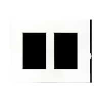 FOCUS Focus Passepartout White w. white core 24x30 Collage 2 images