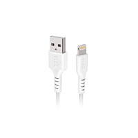 SBS SBS TECABLEUSBIP589W, 1 m, Lightning, USB A, Hankoppling, Ha...