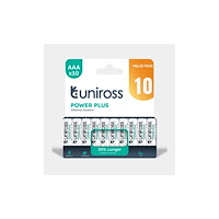 Uniross Batteries Uniross Power Plus AAA / LR3 Standardbatterier 1100mAh, 10 s...