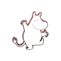 Half Moon Bay Pin Badge - Moomin (Moomin Troll)