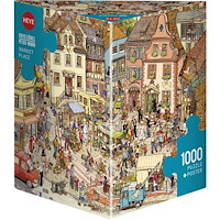 HEYE Triangular, Market Place, Pussel 1000 bitar, Heye